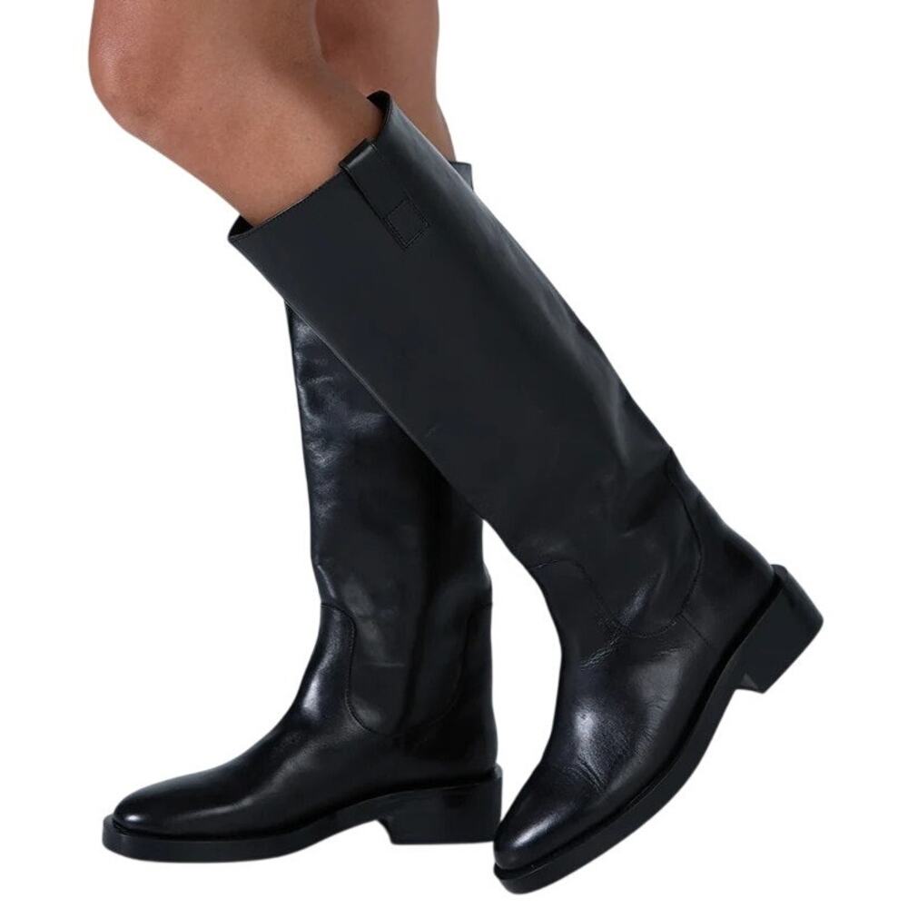 Tony Bianco Tessa Knee High Riding Boots Leather Pull On Equestrian Fall 7.5